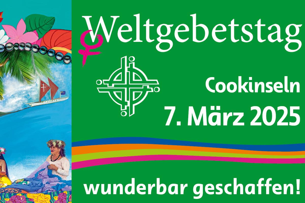 Weltgebetstag am 07.03.2025 - Banner - Cookinseln