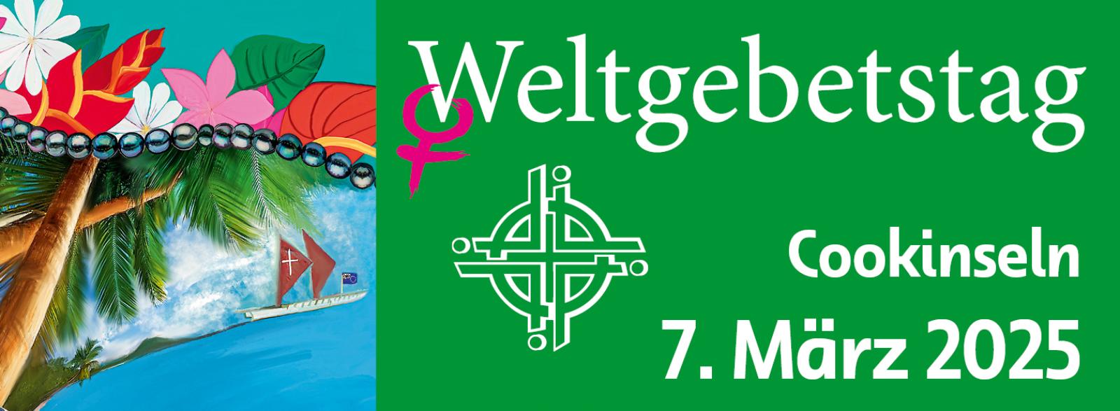 Weltgebetstag am 07.03.2025 - Banner - Cookinseln