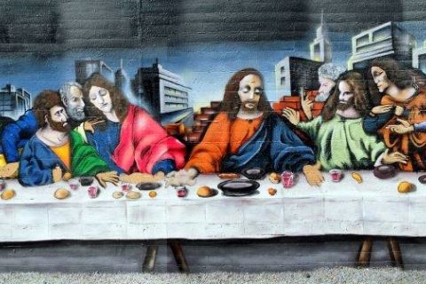 Grafitti vom Abendmahl