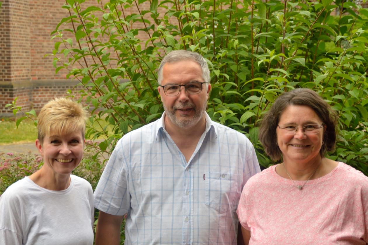 Das Pastoralbüroteam: Petra Stillger-Smolin, Peter Luscher und Sabine Weck